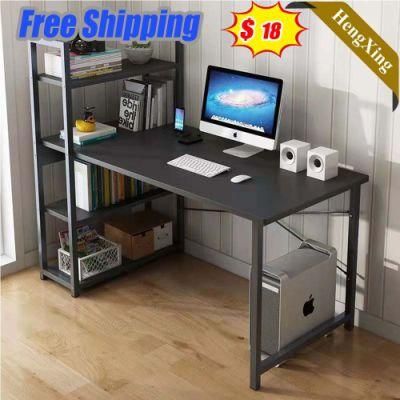 Chinese Factory Wholesale Office School Furniture Black Color Square Storage Computer Table with Drawers