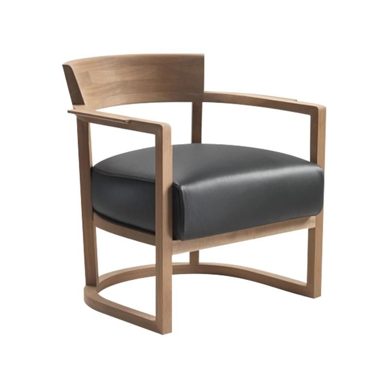 Nordic Solid Wood Furniture Hotel Guest Room Resting Chair