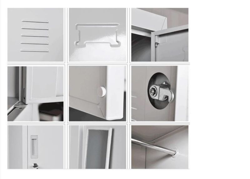 Modern Steel Bedoom Furniture 2 Doors Tall Locker Manufacturers