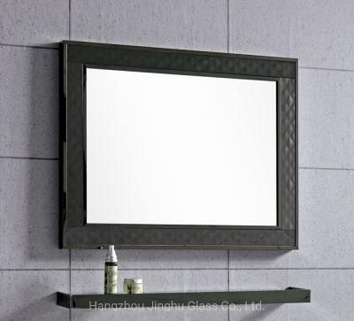 Hotel Decorative Wall Mounted 4mm Silver Mirror Framed Bathroom Mirror