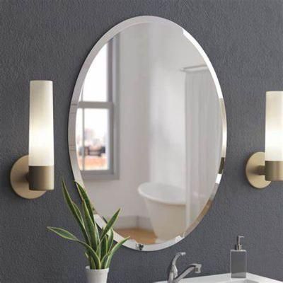 3-6mm High Quality Concise Style Home Decor Decoration Clear Extra Clear Beveled Edge Bathroom Mirror