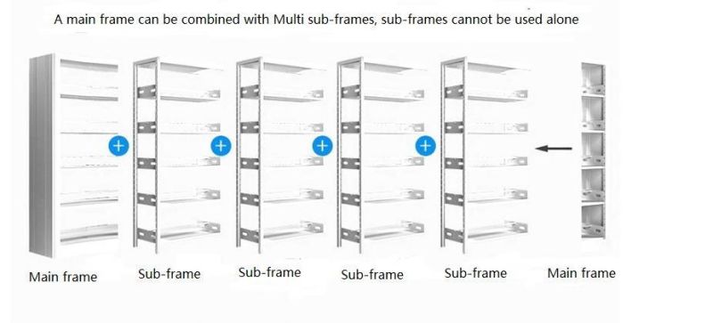 Modern School Office Metal Library Furniture School Bookcase Steel Bookshelf