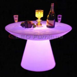 Pub Tables Sets Plastic Glowing LED Pub Table