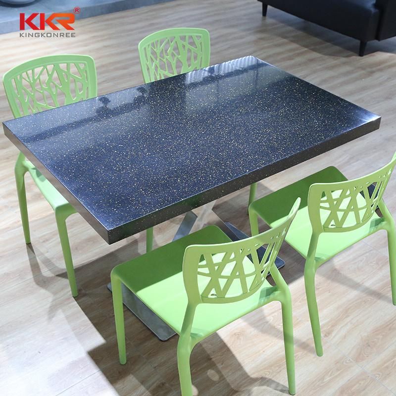 Artificial Stone Restaurant Corian Solid Surface Dubai Dining Table