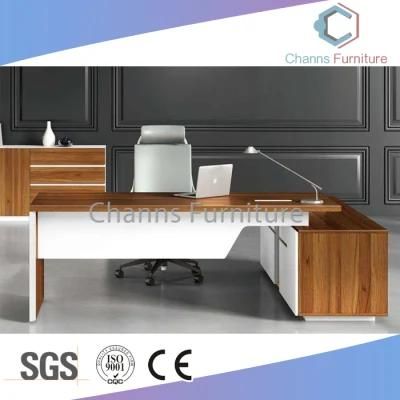 Modern 2m Boss Desk L Shape Office Table with Cabinet (CAS-ED31423)