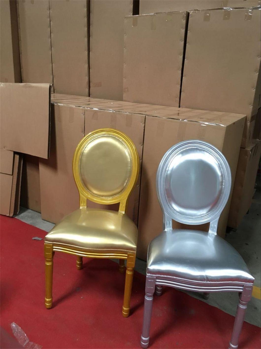 French Style Gold Color Louis Dining Chair