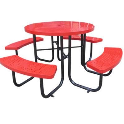 Hot Sale Picnic Table Bench Modern Outdoor Metal Furniture Sets