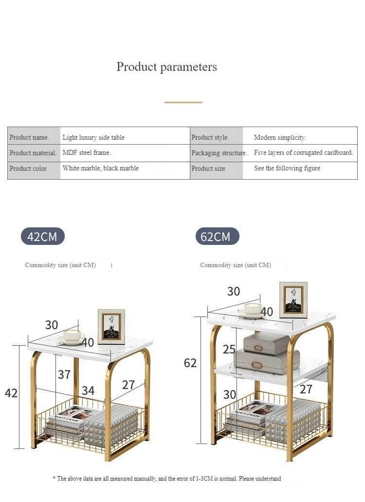 Tea Table Small Living Room Multifunctional Simple Mini Sofa Side Table Modern Minimalist Creative Light Luxury Corner Table
