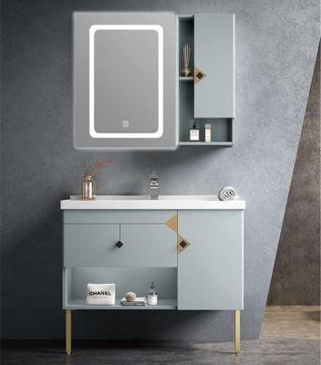 American Modern Bathroom Cabinet Hotel Floor Mounted Bathroom Vanity Cabinet