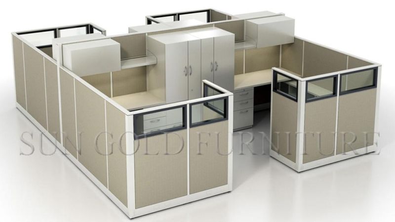 Modern New Center Table Office Partition for 2 Person (SZ-WST829)