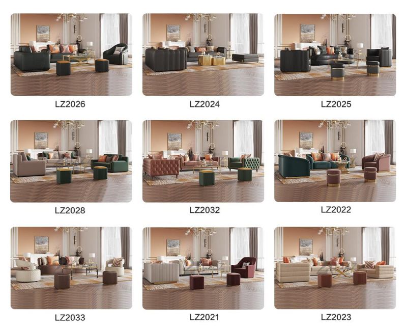 Hot Selling Home Furniture Modern European Living Room Luxury 1s+2s+3s Fabric Sofa