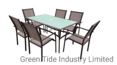 Modern Outdoor Furniture 7PCS Dining Chairs and Table Sets