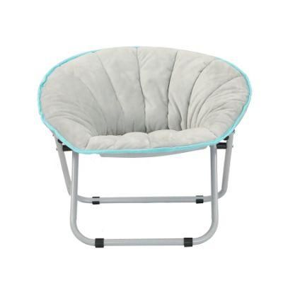 Metal Folding Padded Comfy Baby Moon Chair Kid Camping Chair Indoor Furniture