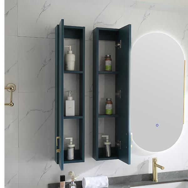 Rockboard Light Luxury Golden Modern Bathroom Bathroom Cabinet Vanity Sink Wash Hand Basin Cabinet Bathroom Smart Mirror Cabinet