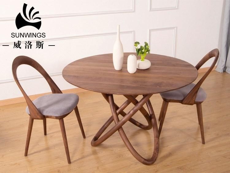 Solid Wood Round Dining Table / Star Model