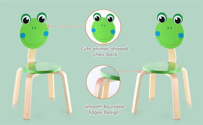 Hot Sale Children Cute Giraffe Shape Furniture Kids Chair Set