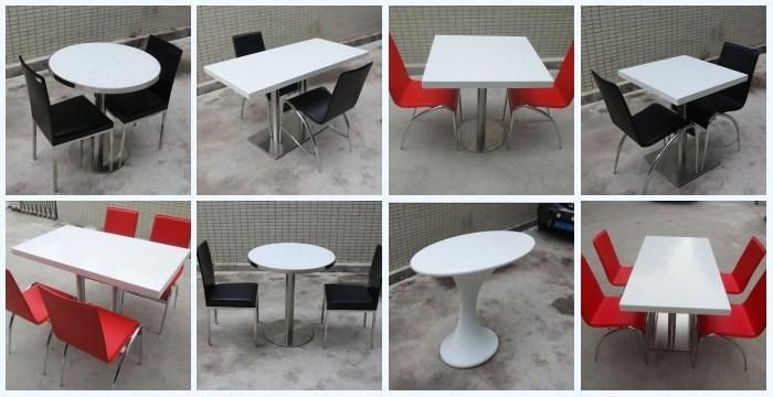 Cafe Shop Counter Top Table Dining Table Top and Chair Set