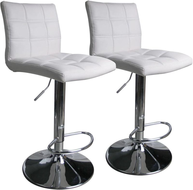 Sale Modern Stainless Steel High Counter Leather Bar Stool Bar Chair