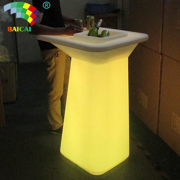 High Quality Glow Color Light LED Bar Cocktail Table