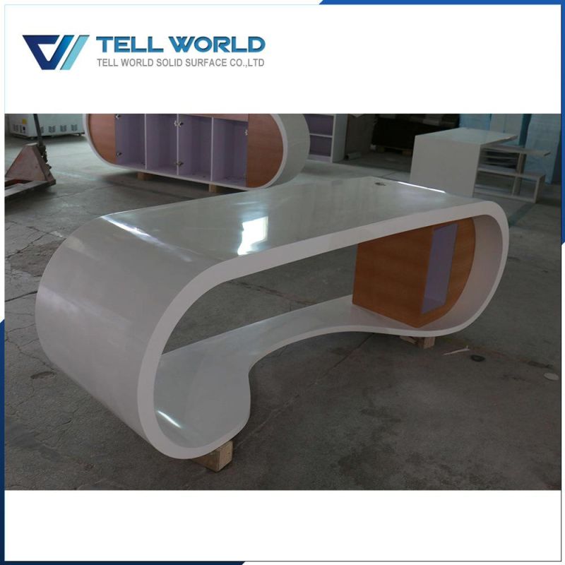 Modern Artificial Stone Manager Table Office Furniture Executive Desk