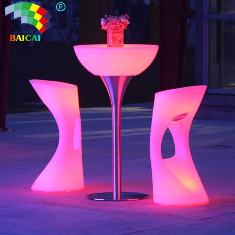 LED Illuminated Bar Cocktail Table