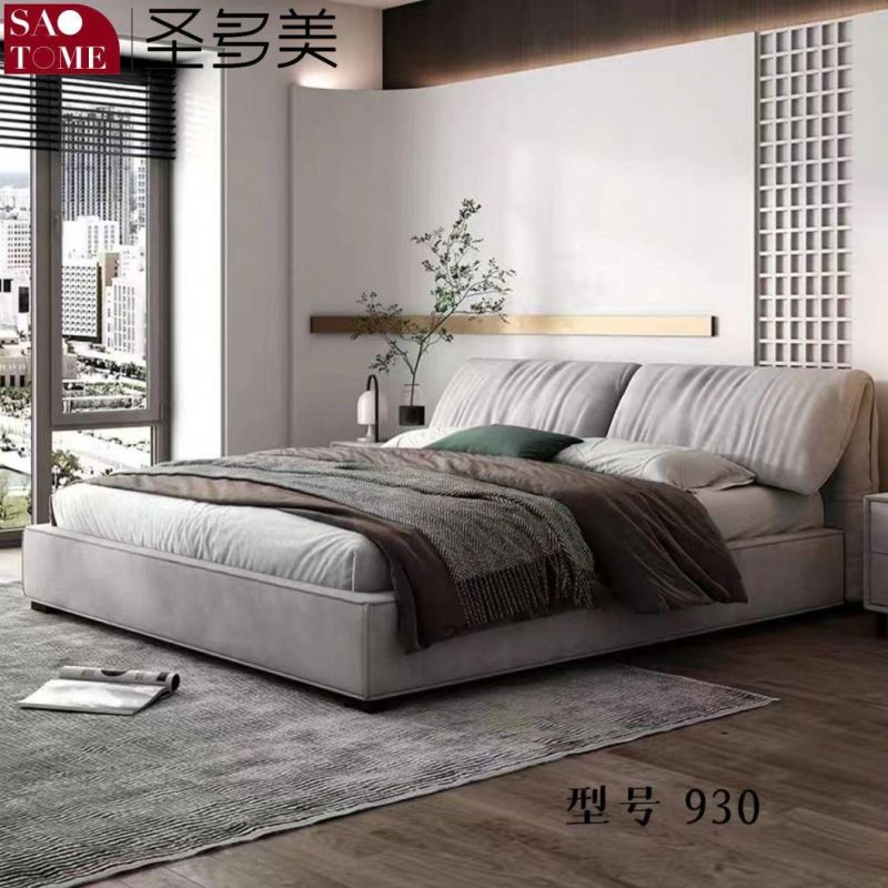 Modern Luxury Wooden Metal Steel Bed Frame Bedroom Furniture Double King Bed