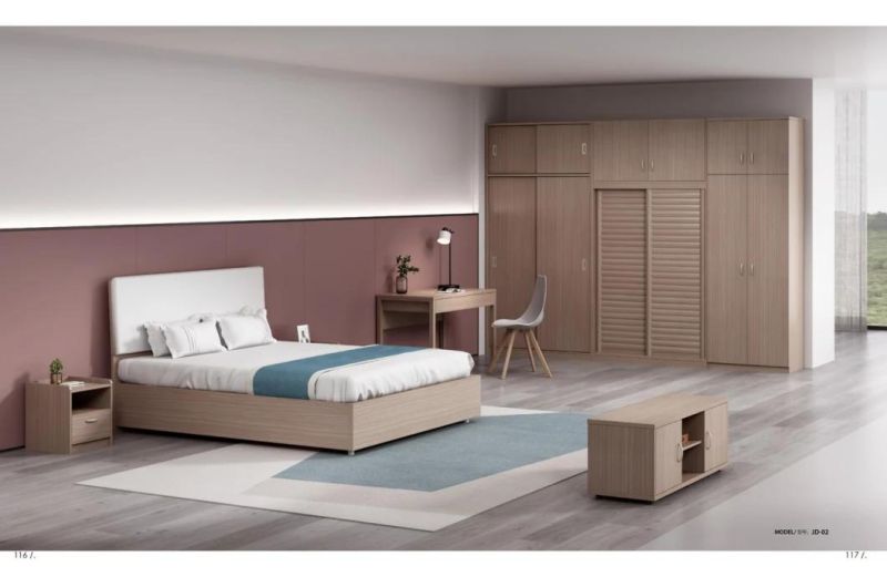 Wholesale Modern Double Bed Living Room Wooden Home Bedroom Furniture Wall Bed