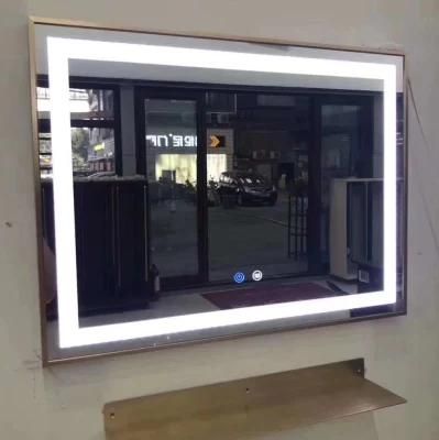 Modern Backlit LED Illuminated Bathroom Mirror with Light Sensor Demister with Bluetooth Music