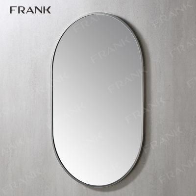 Custom Oval Bathroom Decor Glass Bathroom Mirror with Frame