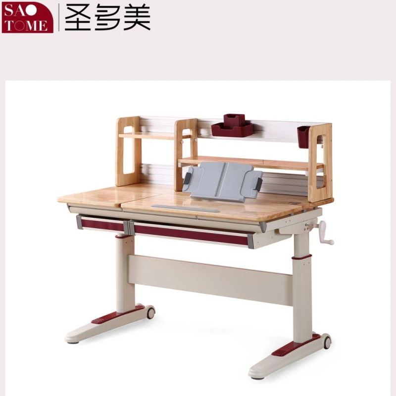 School Desk Children′ S Room Rubber Wood Kids Desk