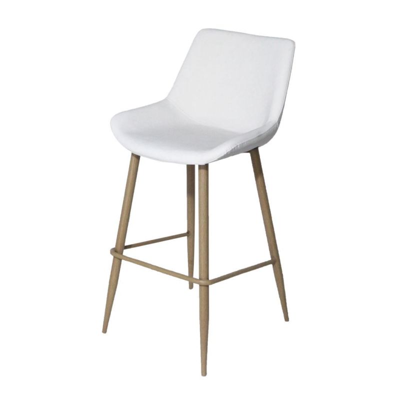 Hot Sale Modern Furniture Bar Stool with Black Metal Legs Chair