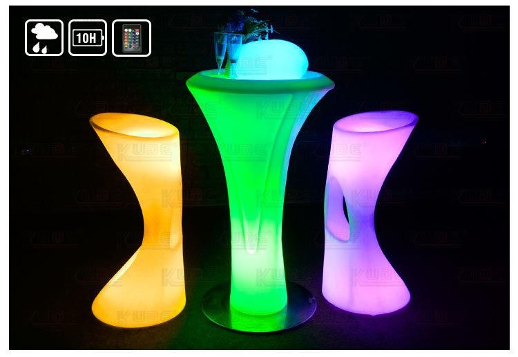 LED Lighted Cocktail Table Lighted Bar Furniture Atmosphere Furnitures