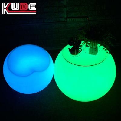 Outdoor Table PE Plastic LED Bar Set Outdoor Glowing Furniture