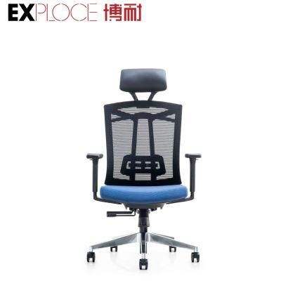 High Back Good Quality Comfortable Manager Boss Mesh Chair Furniture with Hanger