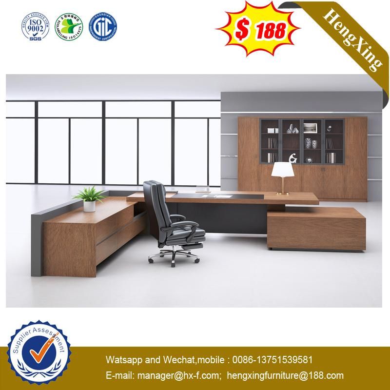 Melamine Laminated MDF Walnut Color Chinese Foshan Lecong Market Furniture (HX-8NE015)