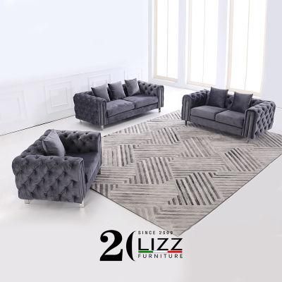 Modern Fashion Germany Fabric Home Furniture 1+2+3 Sofa