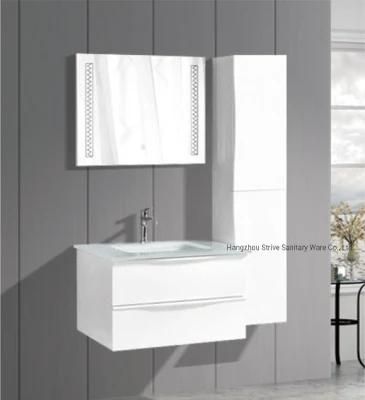 Modern Wall Mounted Waterproof Hotel PVC Bathroom Cabinet