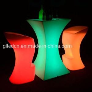 LED Cocktail Bar Table for Night Club, LED Furniture for Party