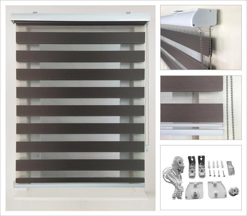 Best Price Custom Decorative Black out Window Zebra Blinds