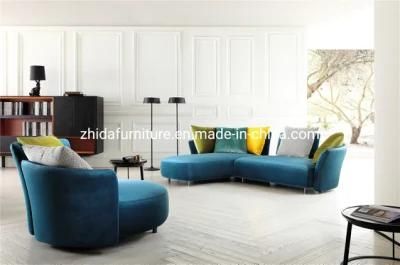 Events Project Case Living Room Sofa Round Fabric Sofa