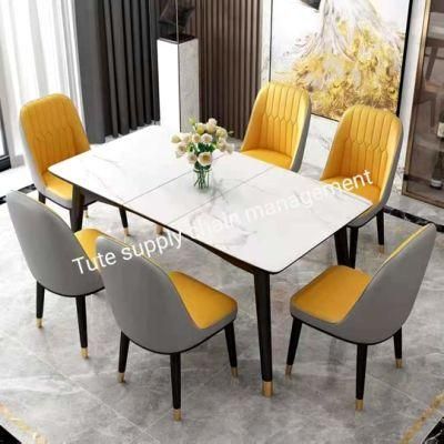 Multifunctional Slate Board Telescopic Dining Table