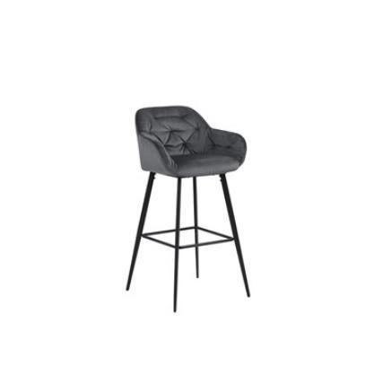 Modern Bar Stools and Restaurant Dining Chair Sets Velvet Fabric Bar Chair