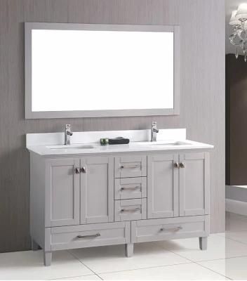 China Factory Wholesale 2022 New Design Solid Wood Antique Bathroom Cabinet