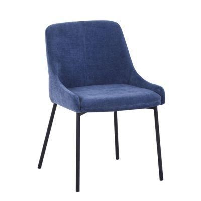 Spy Fabric Upholstered Seat Precision Sewing Thread Square Back Dining Chair