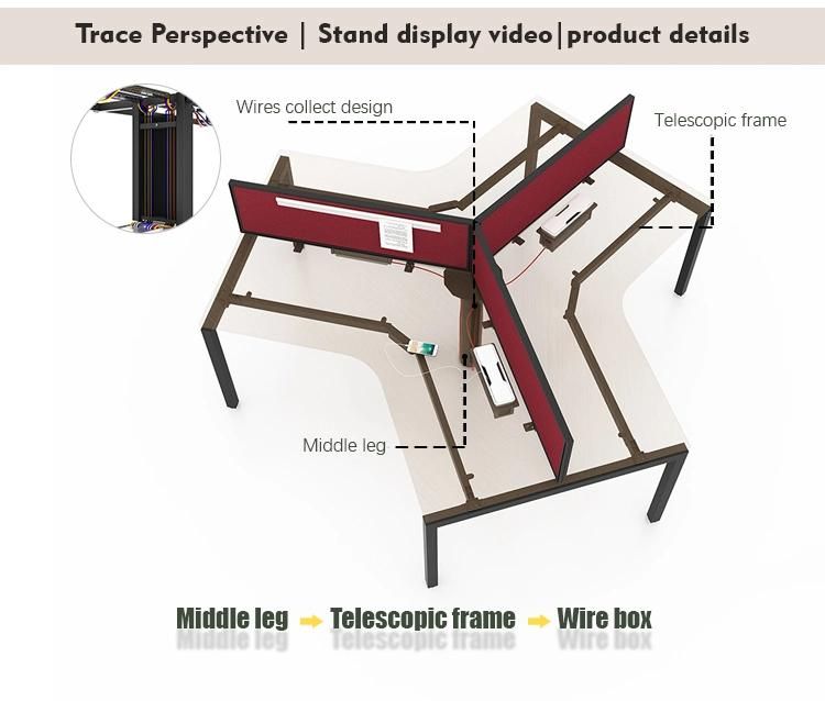 Low Price European Style Modern Appearance Multi Furniture Sets Open Work Space Office Desk