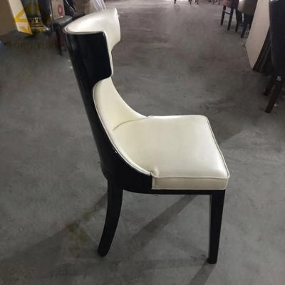 High Quality Leather Dining Chairs Customized Designer Wooden Dining Room Five Star Luxury Hotel Chair