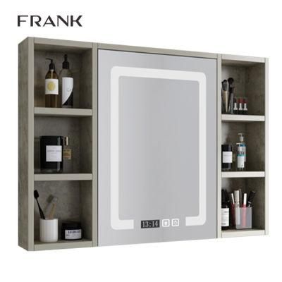 Framed LED IP44I Modern Illuminated Rectangle Hotel Bathroom Mirror Cabinet