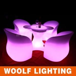 New Design Light up Plastic LED Furniture Outdoor