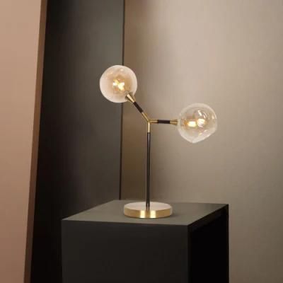 Masivel Lighting Modern Nordic Bedside Glass Design Table Lamp