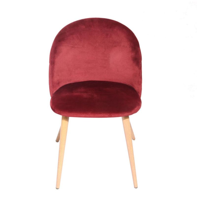 Modern Factory Promotion Price Hot Sale Velvet Dining Chair with Popular Design for Home Using
